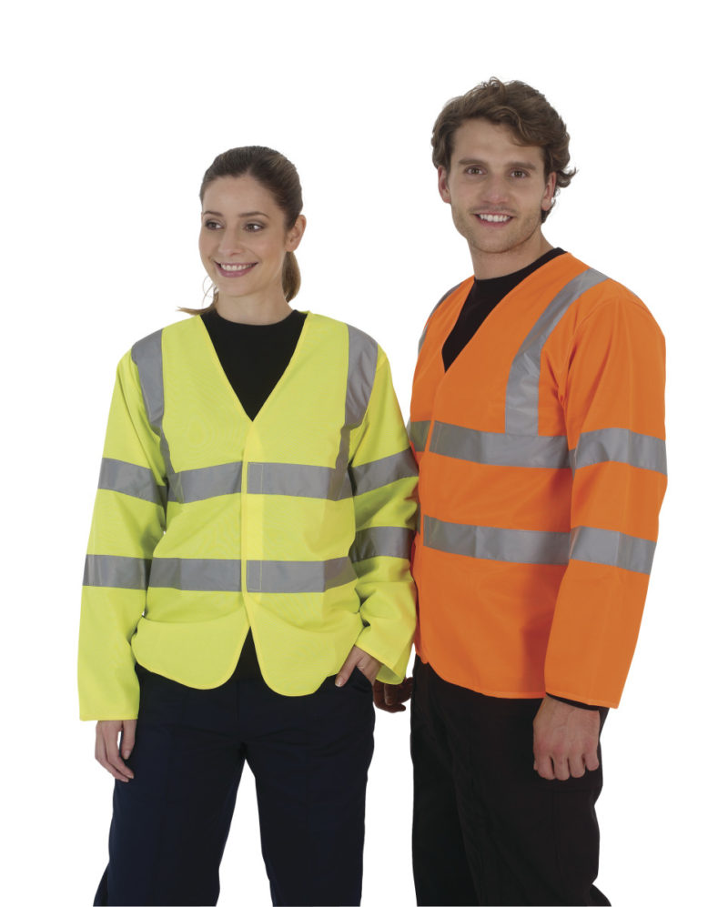 Hi-Vis Long Sleeve Waistcoat