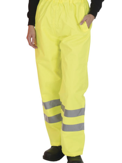 Hi-Vis Waterproof Contractor Trousers