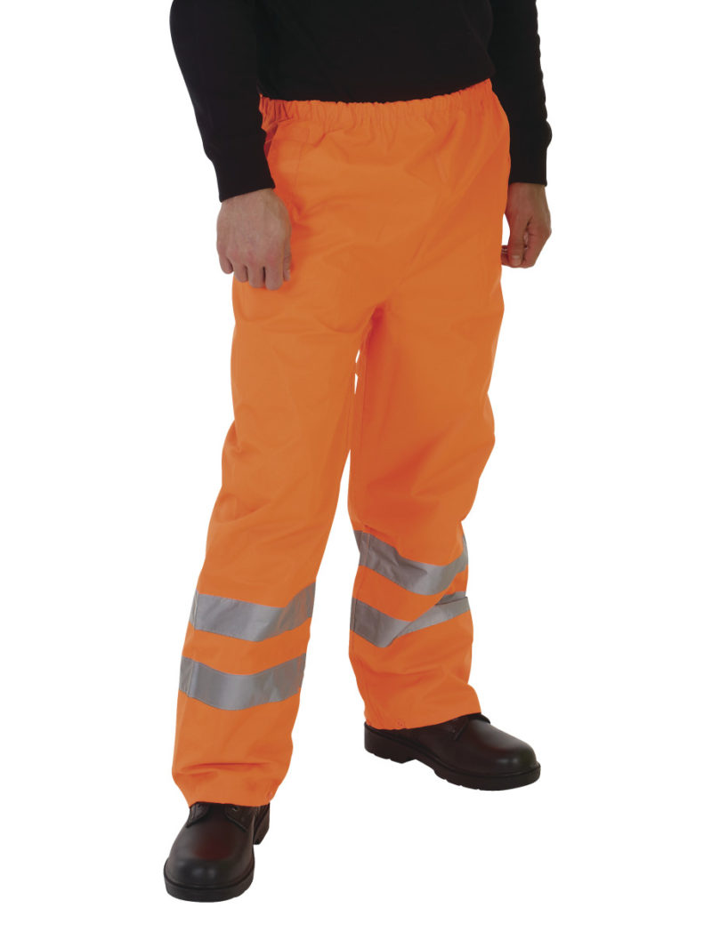 Hi-Vis Waterproof Contractors Trousers