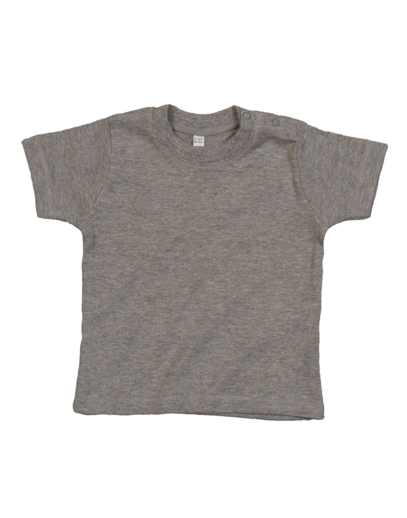 Babybugz Baby T Organic Heather Grey Melange