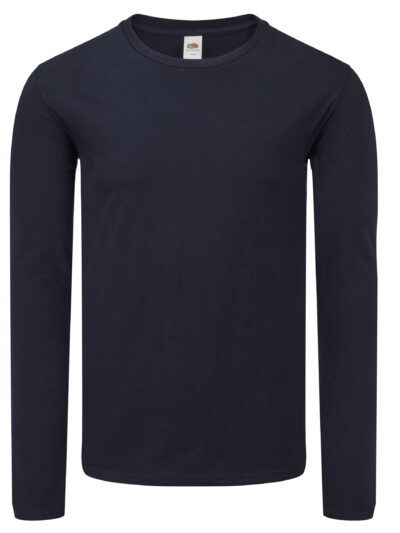 Fruit Of The Loom Iconic 150 Classic Long Sleeve T Deep Navy