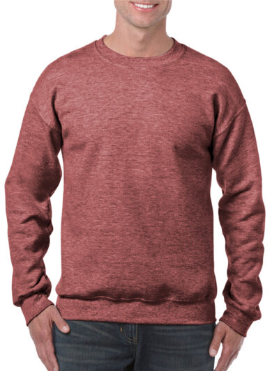 Gildan Heavy Blend™ Adult Crewneck Sweatshirt Heather Sport Dark Maroon