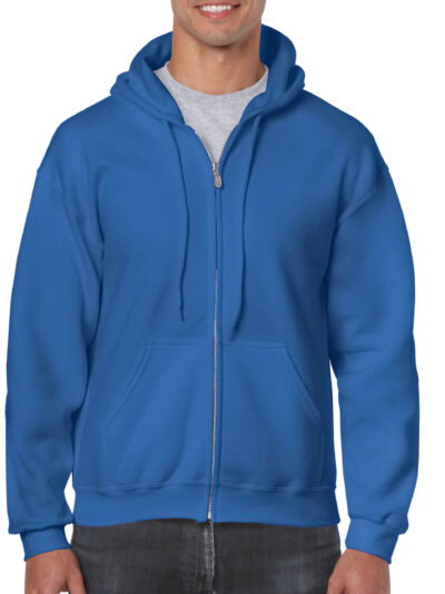 Gildan Heavy Blend™ Adult Full Zip Hooded Sweatshirt Royal