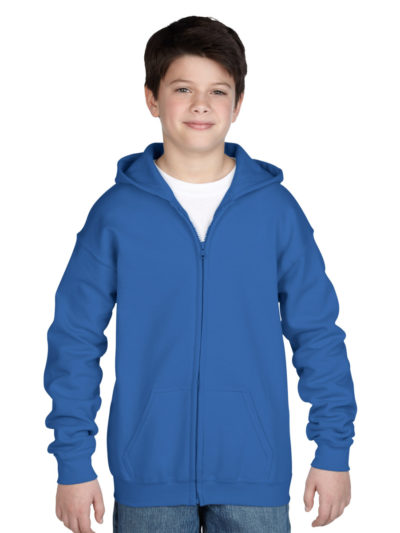 Gildan Children's Zipped Hooded Sweat