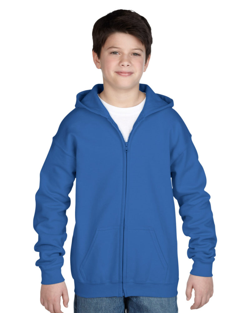 Gildan Children's Zipped Hooded Sweat