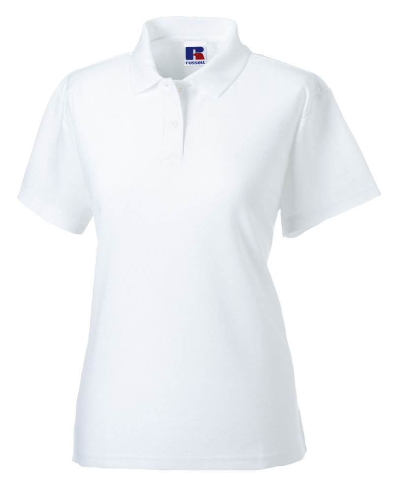 Russell Ladies' Classic Polycotton Polo White