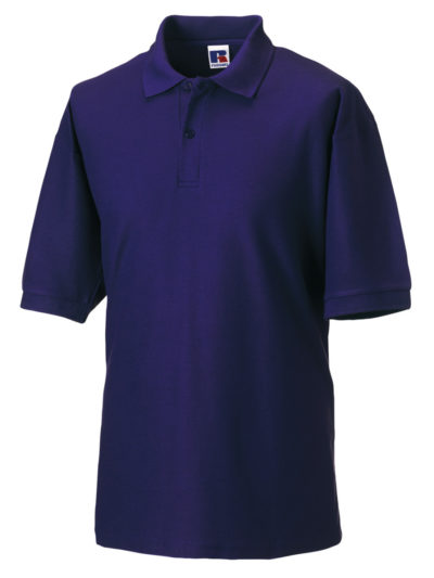 Russell Men's Classic Polycotton Polo Purple