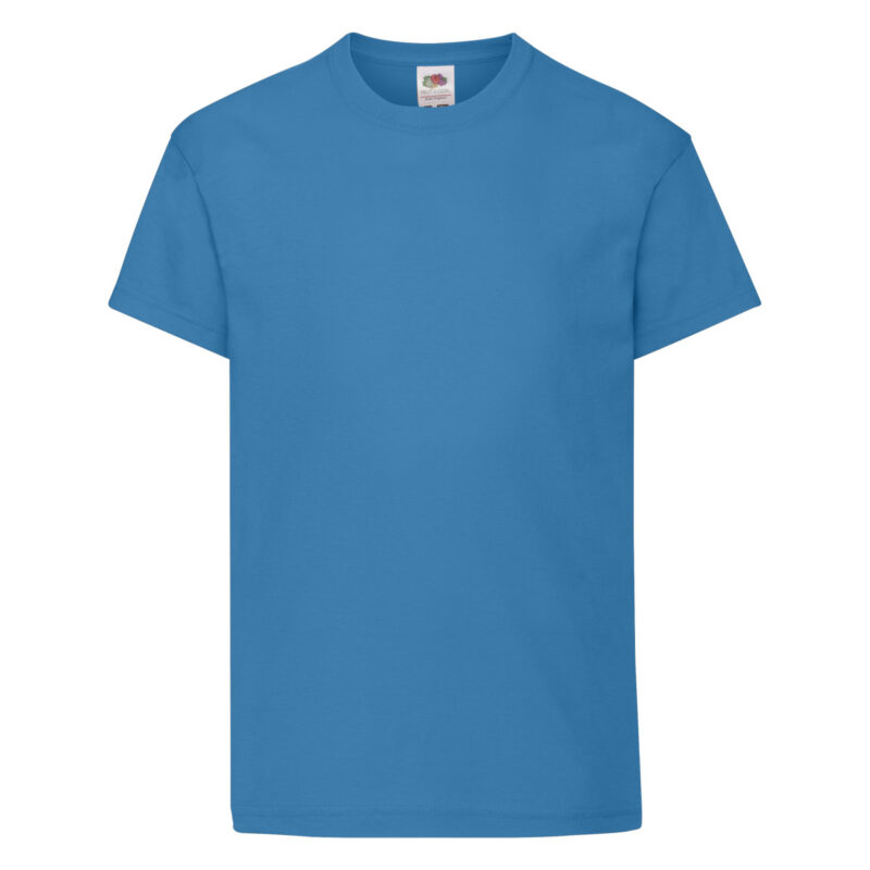 Fruit Of The Loom Kid's Original T Azure Blue