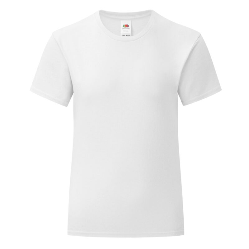 Fruit Of The Loom Girl's Iconic 150 Tee White