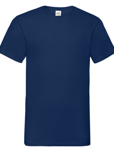 Fruit Of The Loom Men's Valueweight V-Neck T-Shirt Navy Blue