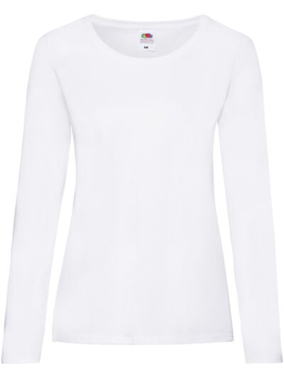 Fruit Of The Loom Ladies' Valueweight Long Sleeve T-Shirt (61404)