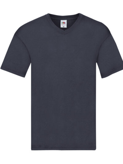 Fruit Of The Loom Original V-Neck T-Shirt Deep Navy