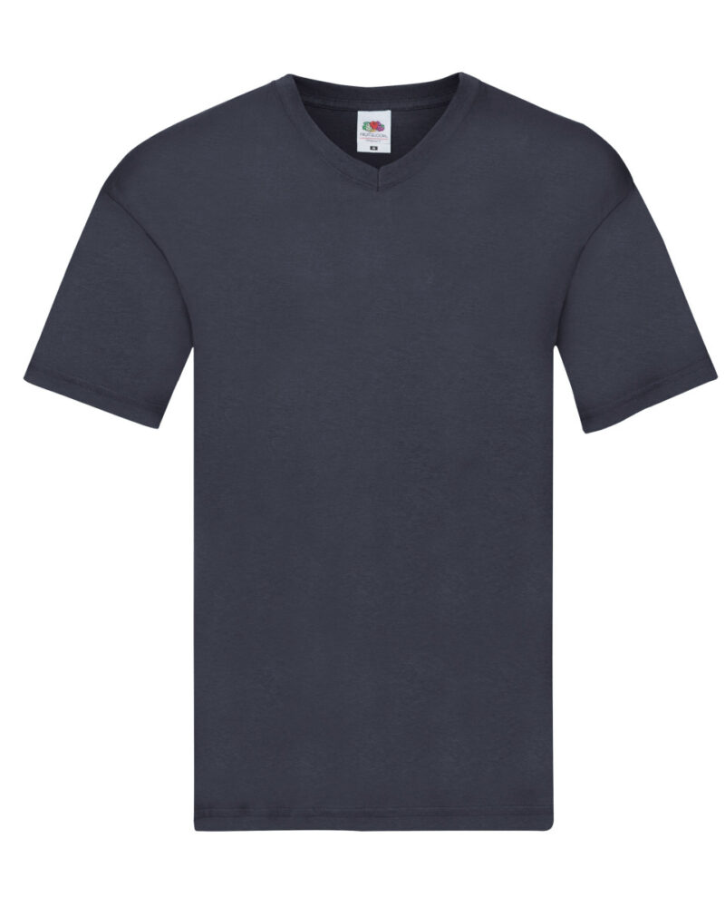 Fruit Of The Loom Original V-Neck T-Shirt Deep Navy