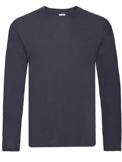 Fruit Of The Loom Original Long Sleeve T-Shirt Deep Navy