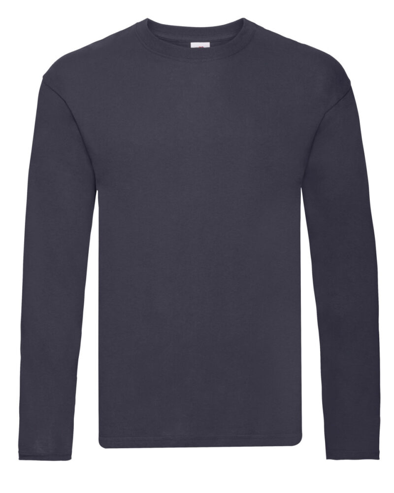 Fruit Of The Loom Original Long Sleeve T-Shirt Deep Navy