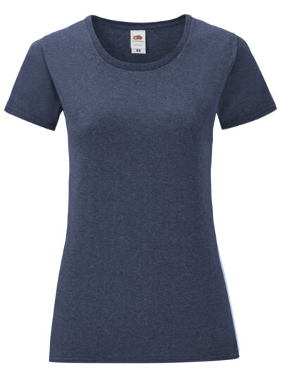 Fruit Of The Loom Ladies' Iconic 150 Tee Vintage Heather Navy