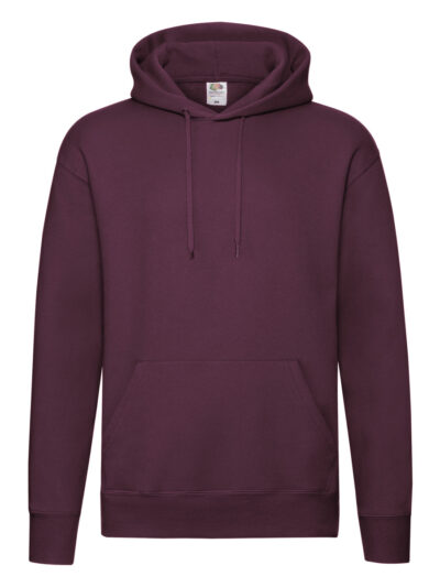 Fruit Of The Loom Men's Premium Hooded Sweat Burgundy