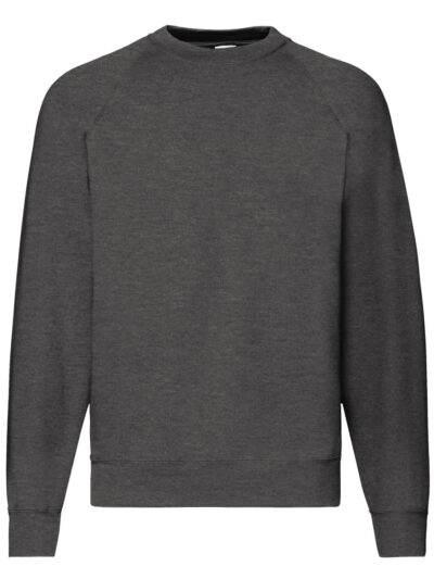 Fruit Of The Loom Men's Classic Raglan Sweat Dark Heather