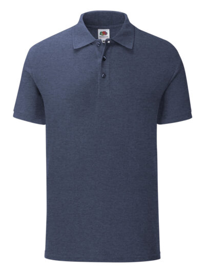 Fruit Of The Loom Men's Iconic Polo Vintage Heather Navy