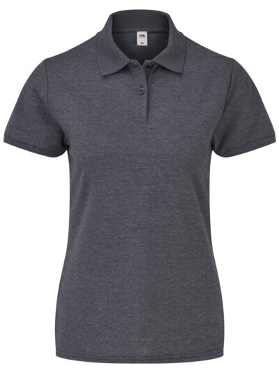 Fruit Of The Loom Ladies' 65/35 Polo Dark Heather