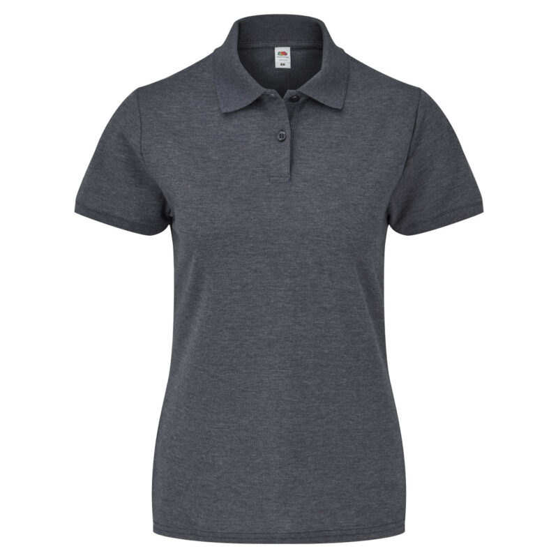 Fruit Of The Loom Ladies' 65/35 Polo Dark Heather