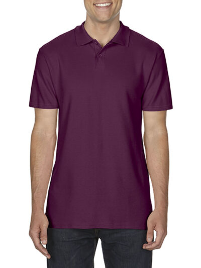 Gildan Softstyle® Adult Double Pique Polo Maroon