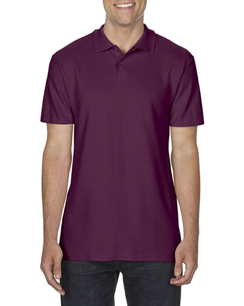 Gildan Softstyle® Adult Double Pique Polo Maroon