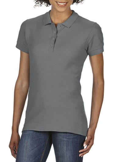 Gildan Softstyle® Ladies' Double Pique Polo Charcoal