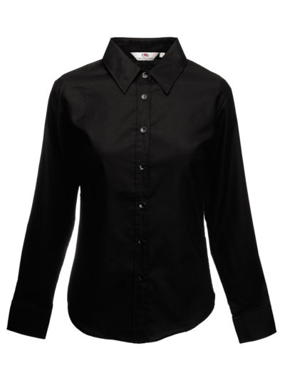 Lady-Fit Long Sleeve Oxford Shirt