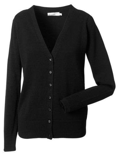 Russell Collection Ladies'  V-Neck Knitted Cardigan (715F)