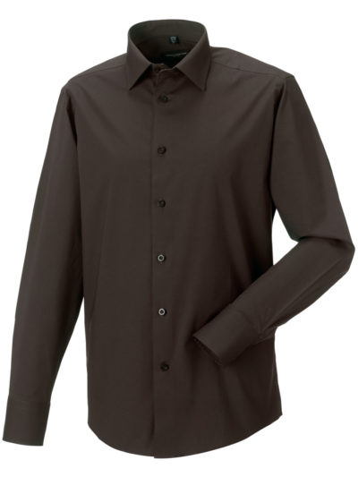 Men's Long Sleeve Easy Care Fitted Shirt