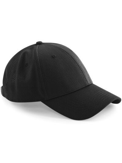 Beechfield Air Mesh 6 Panel Cap Black