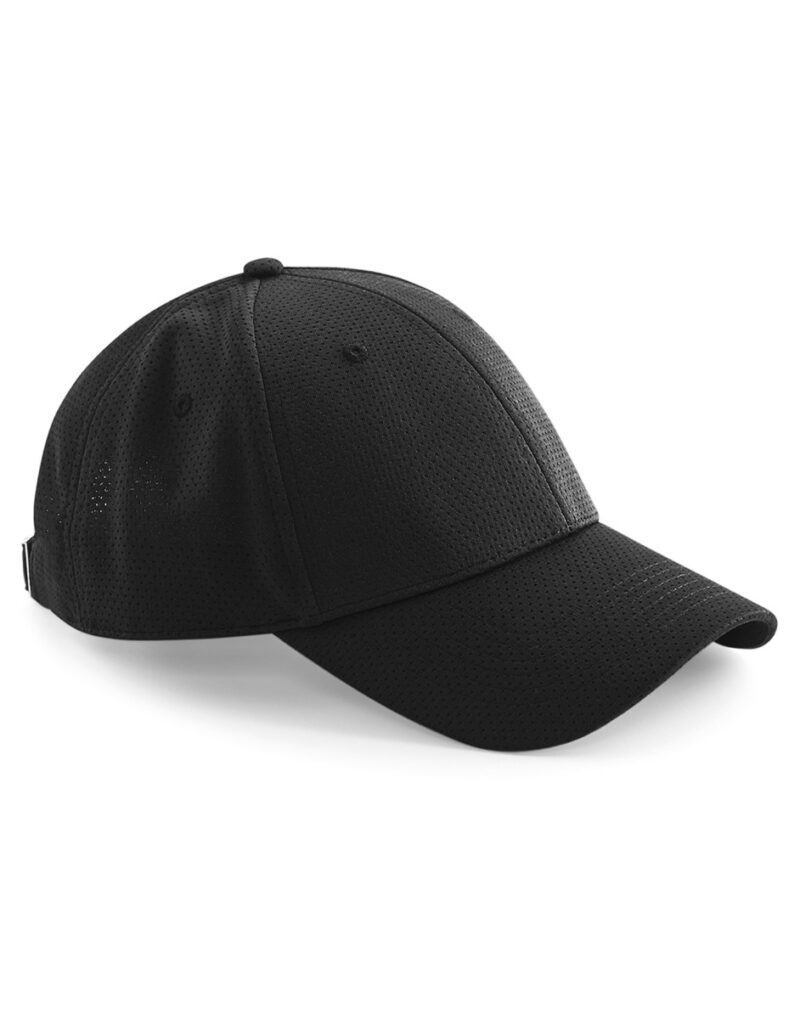 Beechfield Air Mesh 6 Panel Cap Black