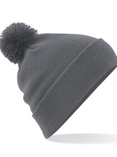 Beechfield Original Pom Pom Beanie Graphite Grey