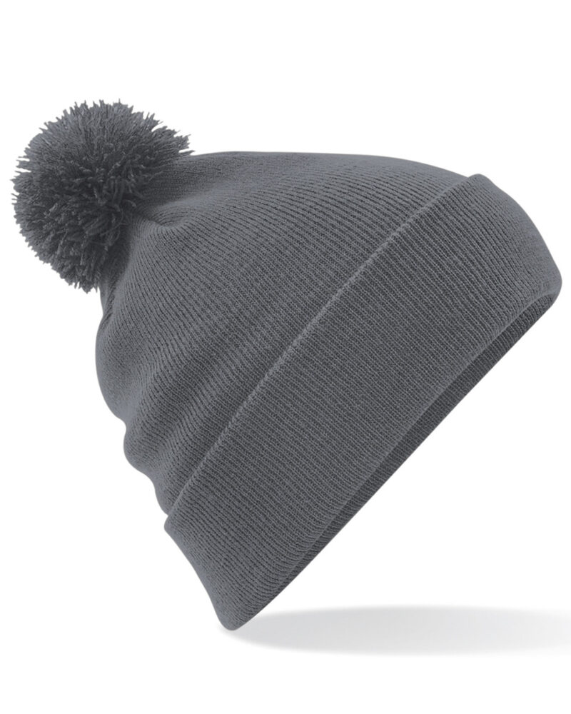 Beechfield Original Pom Pom Beanie Graphite Grey