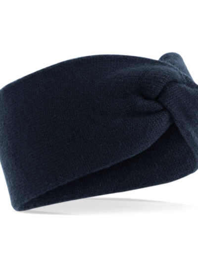 Beechfield Twist Knit Headband French Navy