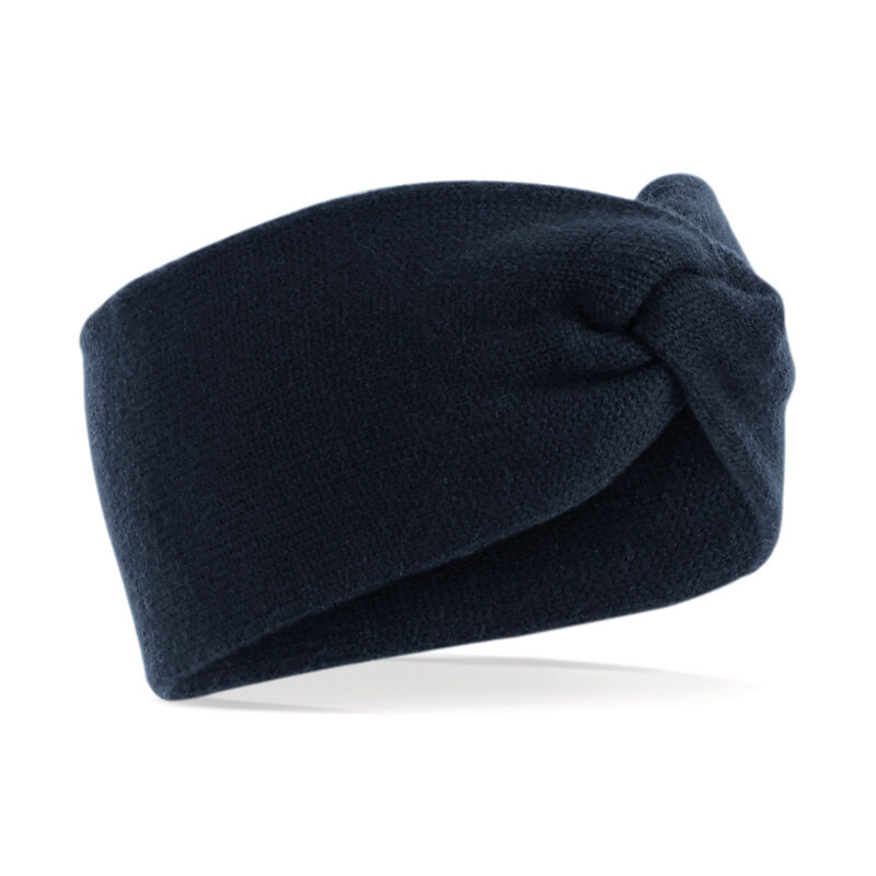 Beechfield Twist Knit Headband French Navy