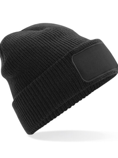 Beechfield Thinsulate™ Patch Beanie Black