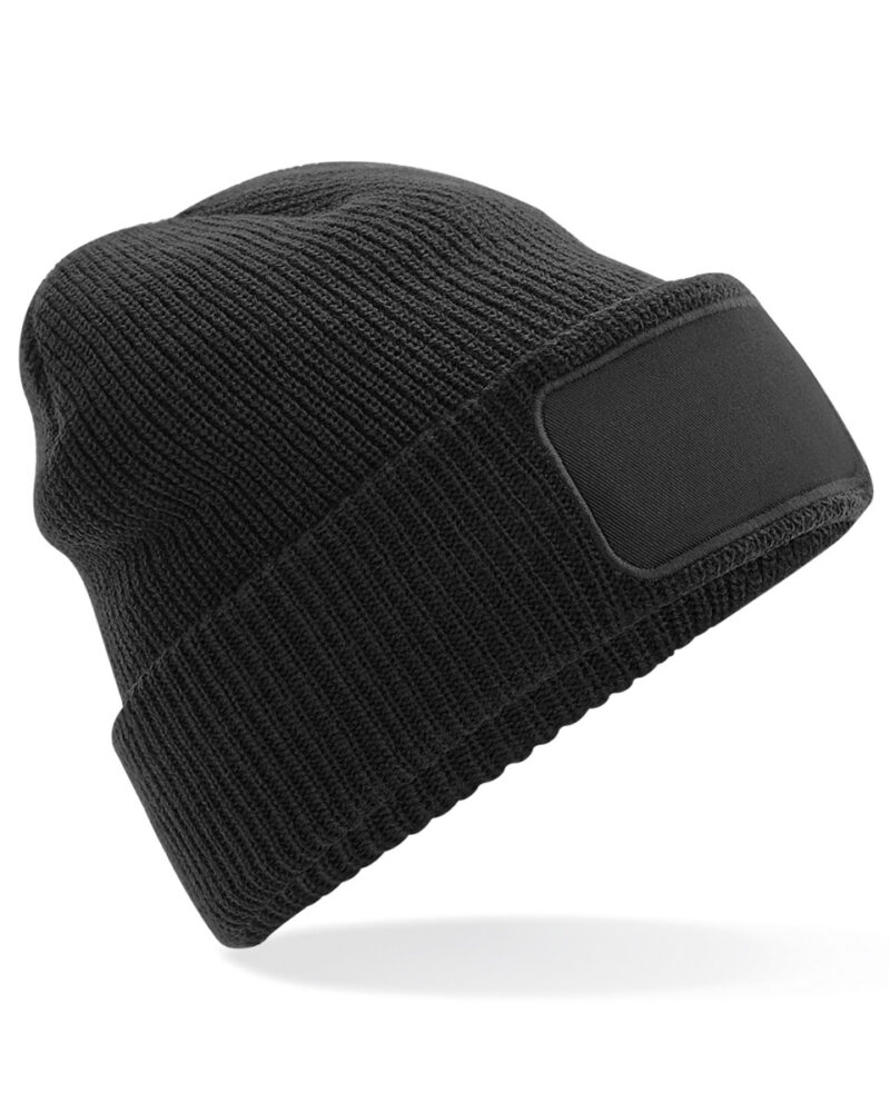 Beechfield Thinsulate™ Patch Beanie Black