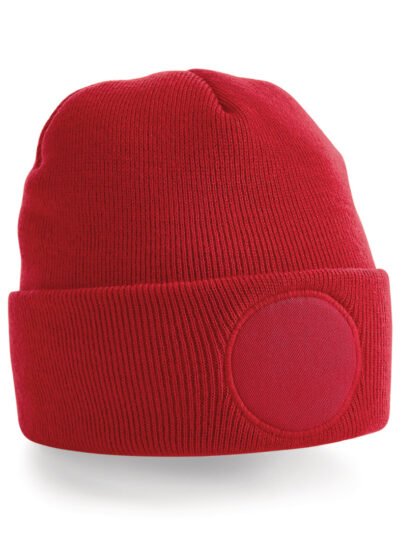 Beechfield Circular Patch Beanie Classic Red