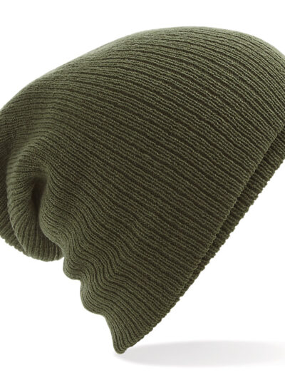 Beechfield Heavy Gauge Slouch Beanie Olive Green