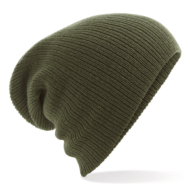 Beechfield Heavy Gauge Slouch Beanie Olive Green