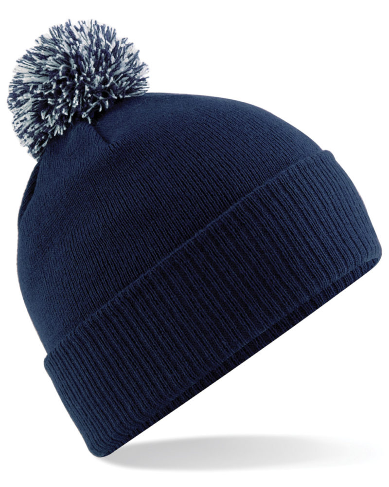 Beechfield Junior Snowstar® Beanie French Navy and Light Grey