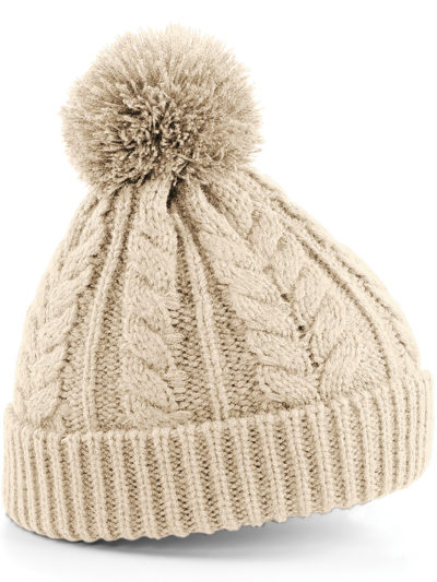 Beechfield Cable Knit Snowstar Beanie