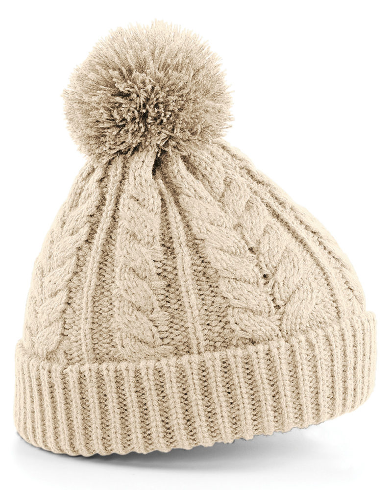 Beechfield Cable Knit Snowstar Beanie