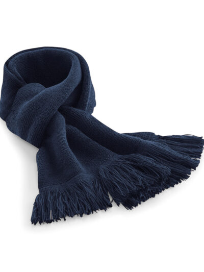 Beechfield Classic Knitted Scarf French Navy