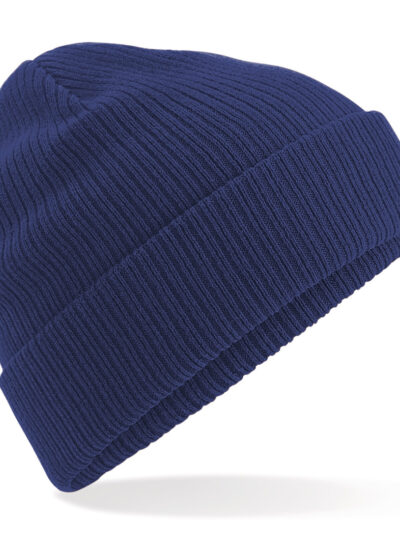 Beechfield Organic Cotton Beanie Oxford Navy