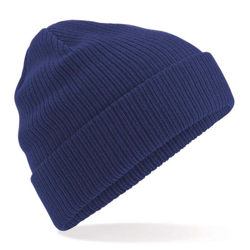 Beechfield Organic Cotton Beanie Oxford Navy