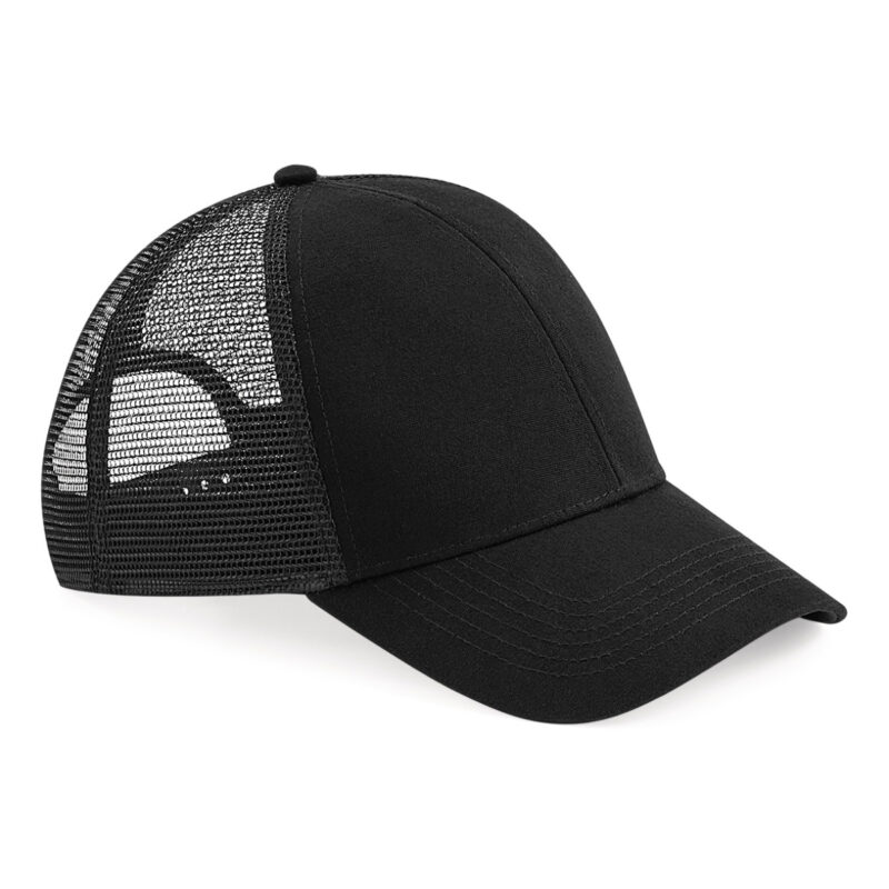 Beechfield Organic Cotton Trucker Black