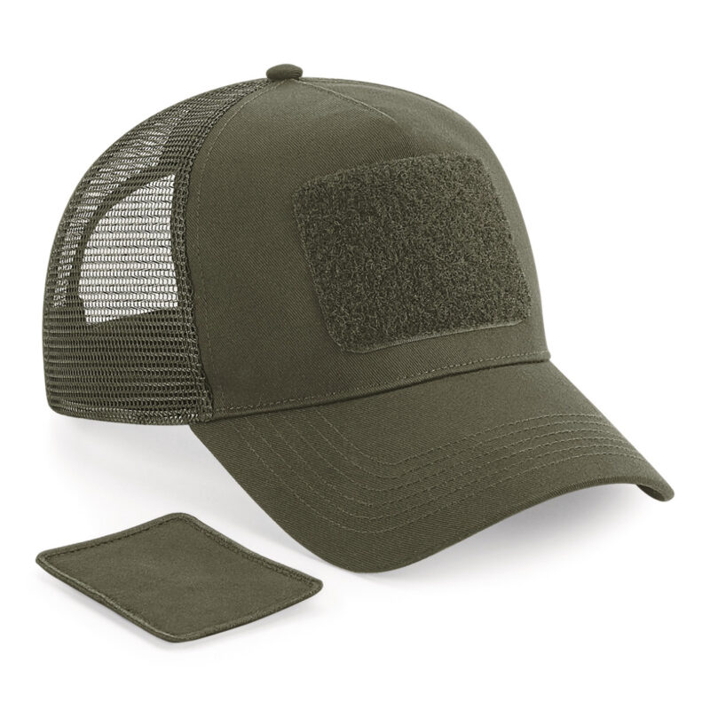 Beechfield Patch Snapback Trucker Military Green